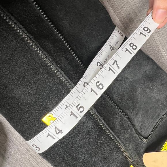 Karl Lagerfeld Suede Under the Knee Zipper Detail Tall Boots Black Size 7 - Picture 11 of 11